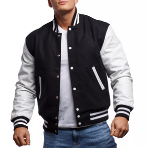 New Designs Custom Made High Quality Letterman Varsity Jackets In Cheap Price Wool / Wool With Custom Logo / Embroidery