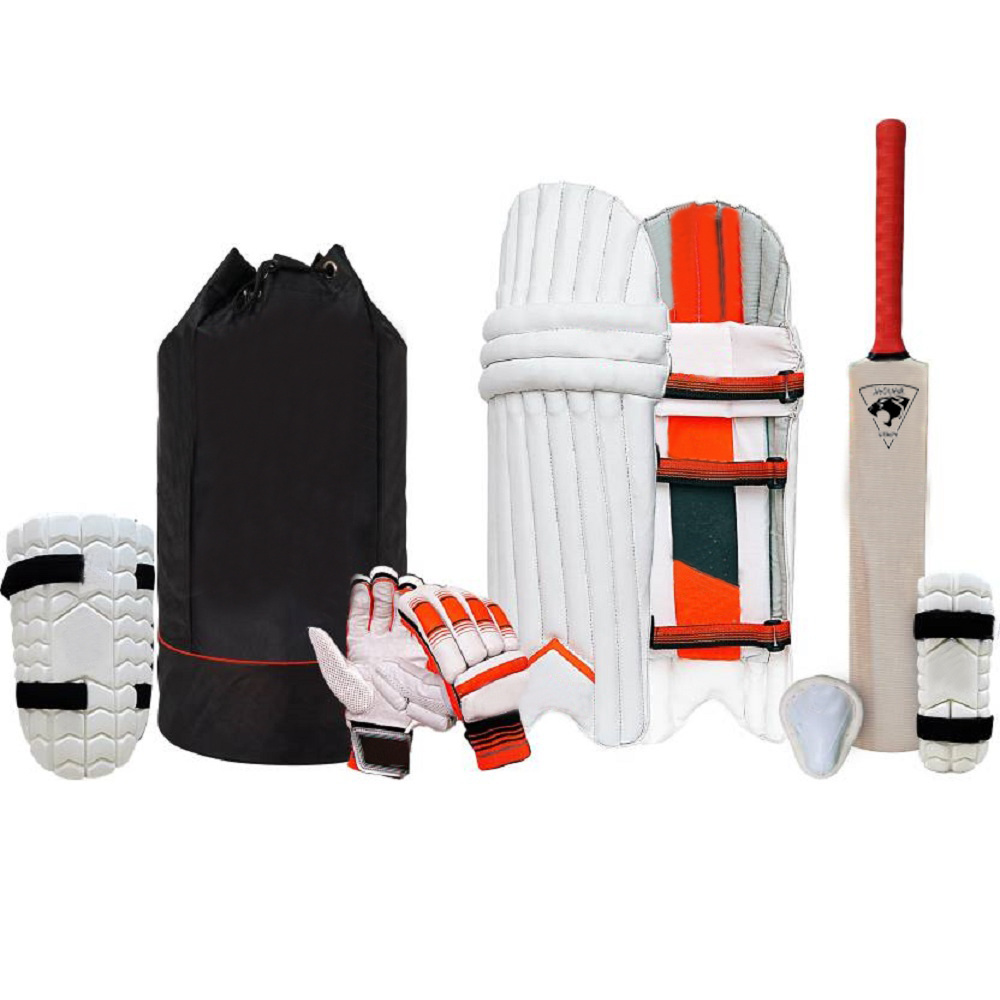 Custom Made Wooden Indoor or Outdoor Cricket Kit Set For Youth Cricket Training Wear Cricket Kits