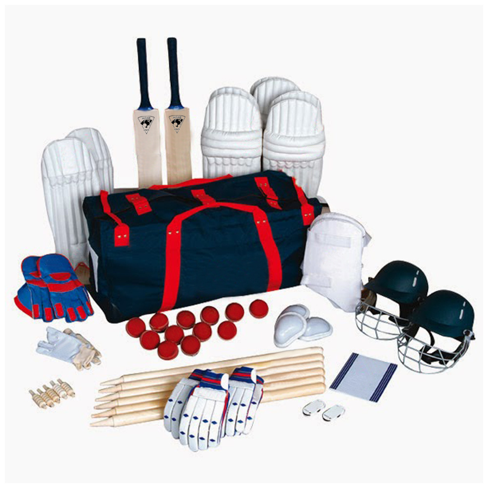 Custom Made Wooden Indoor or Outdoor Cricket Kit Set For Youth Cricket Training Wear Cricket Kits