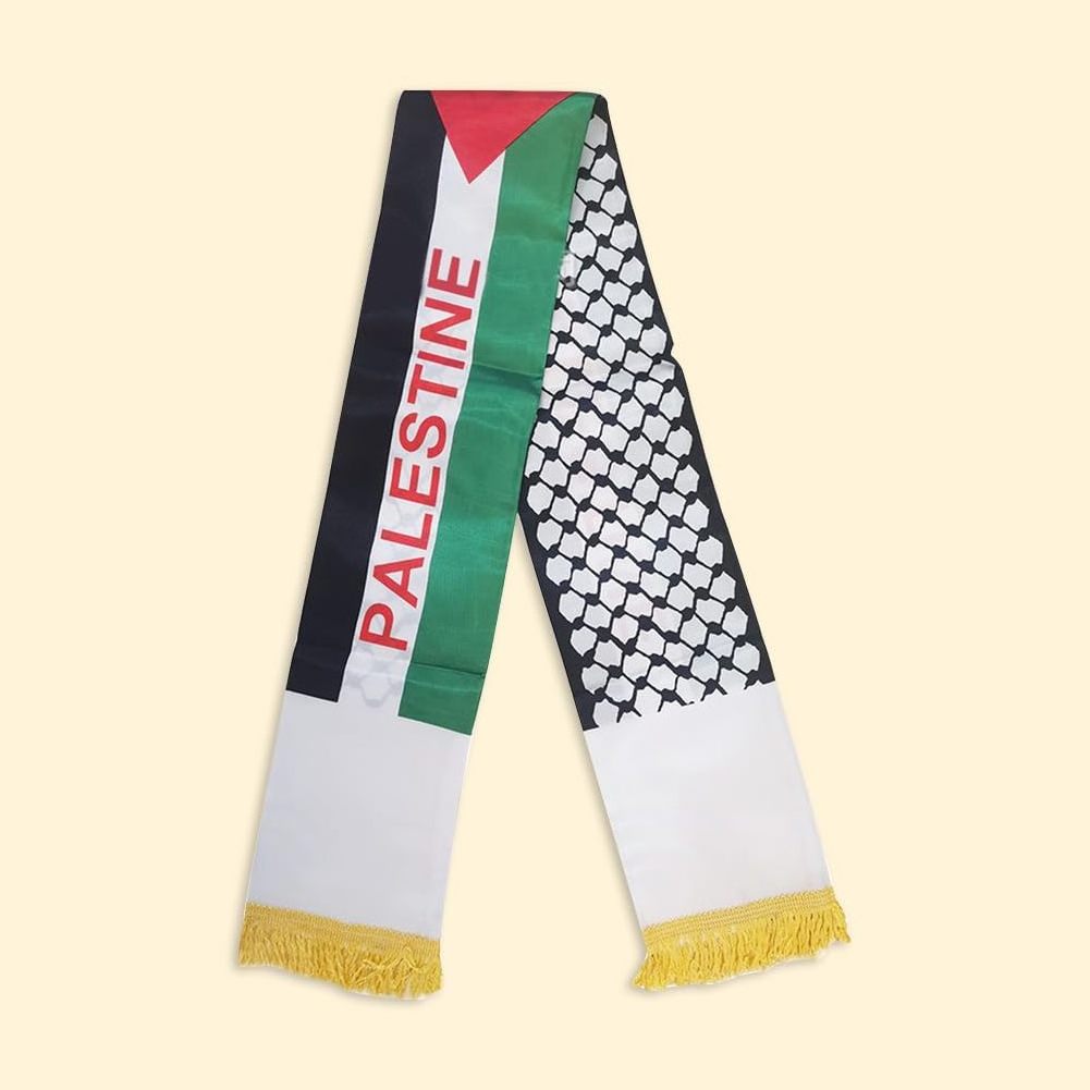 Palestine Scarf Waterproof Palestinian Print National Shawl Polyester Palestine Scarf