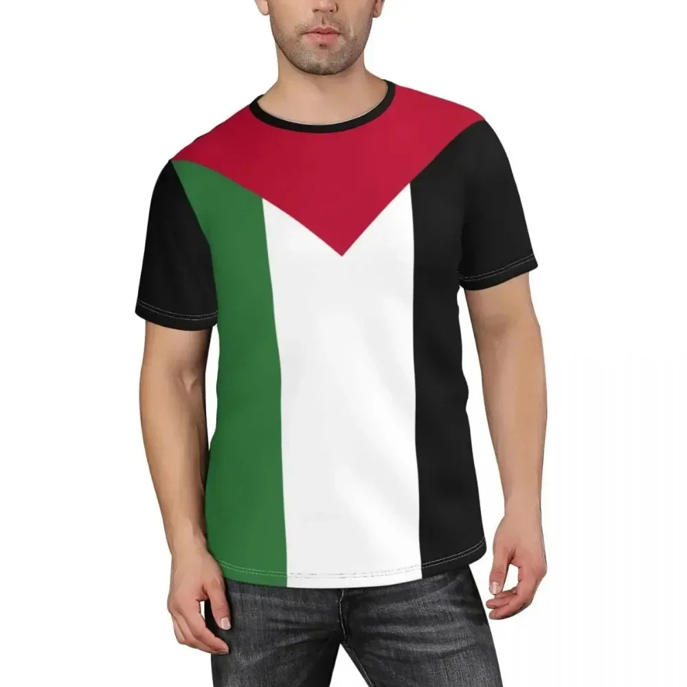 Customized Palestine Print Logo Shirts for Men Free Palestine T-Shirt Football Shirt Palestine