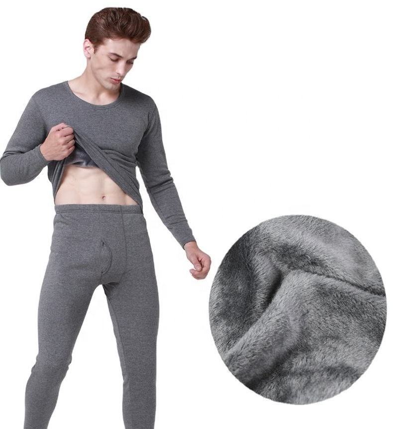 Wool Long Sleeve Underwear Man Long Johns Merino Soft Lightweight Thin Base Layer Tops & Bottoms Underwear Set Long Johns