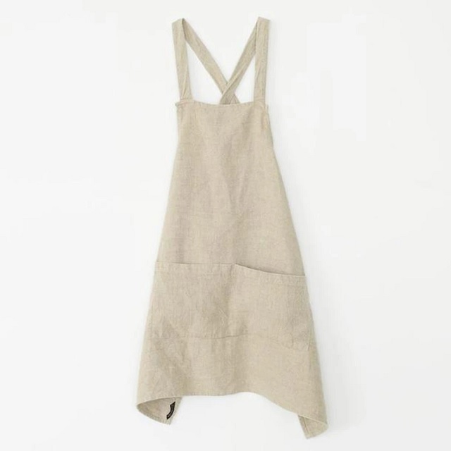 100% Organic Cotton GOTS Certified linen cheap apron for domestic use