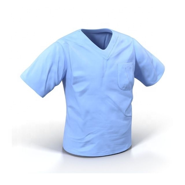 Slim Fit Medical Scrubs Uniform Nursing OEM ODM High Quality Operation Theatre Gowns 100% Organic Cotton With GOTS Certified