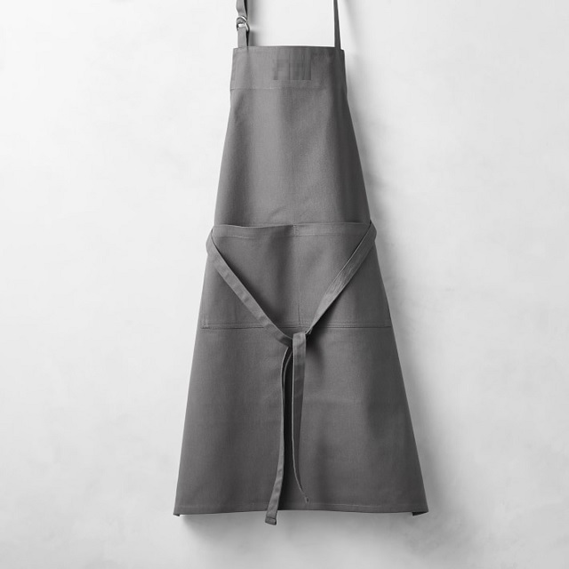 100% Organic Cotton GOTS Certified linen cheap apron for domestic use