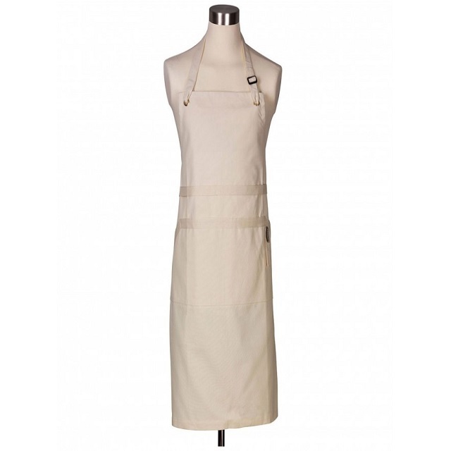 100% Organic Cotton GOTS Certified linen cheap apron for domestic use