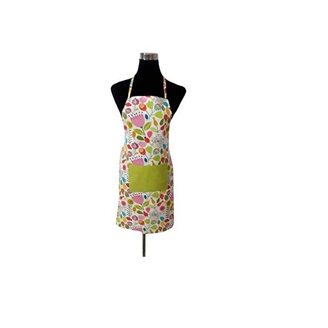 100% Organic Cotton Gots Certified With Fish Print Cute Cat Pattern Bibs Custom Household Cleaning Pinafore Home Cooking Aprons