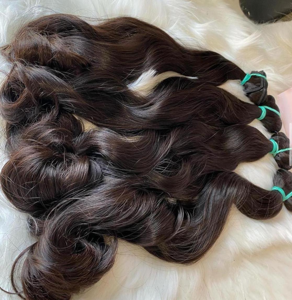 Wholesale Cuticle Aligned 100% Unprocessed Raw Indian Virgin Hair Extensions High Quality Human Hair Direct from India