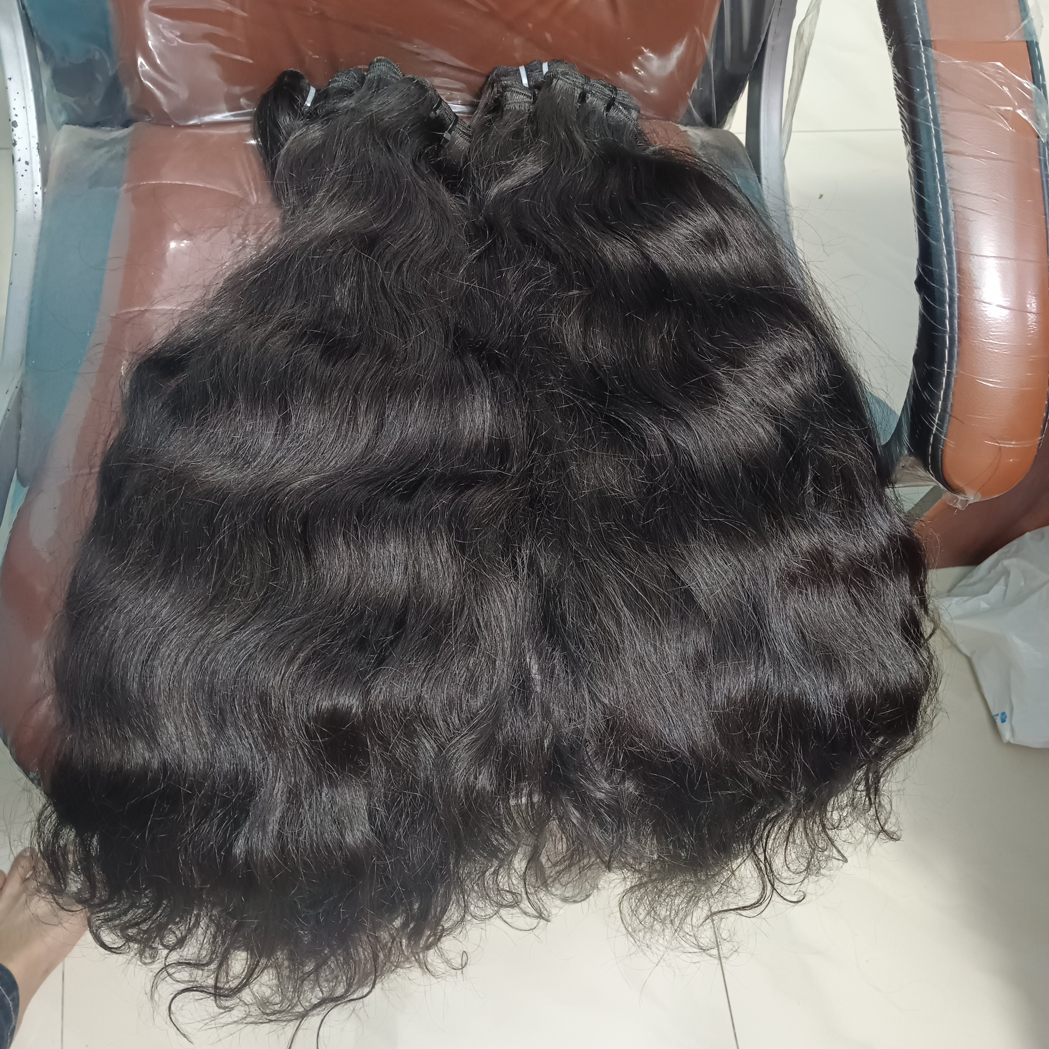 Wavy Straight Hair Weaving Bundle Human Hair Suppliers Virgin Natural Wholesale Raw Bulk Indian Raw Unprocessed Mink Top