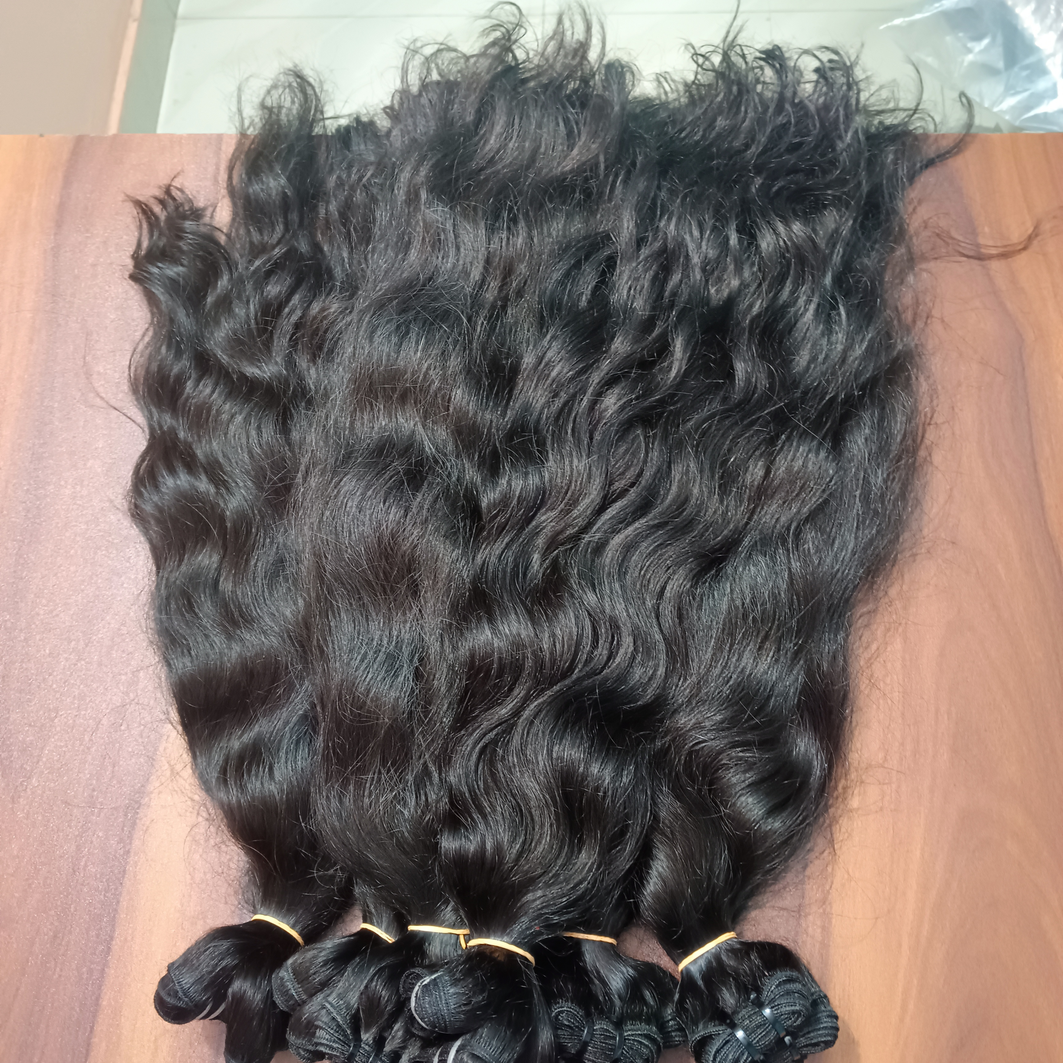 Wavy Straight Hair Weaving Bundle Human Hair Suppliers Virgin Natural Wholesale Raw Bulk Indian Raw Unprocessed Mink Top