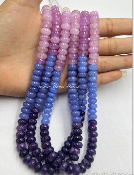 Natural Amethyst Tanzanite Lavender & Rose Quartz Gemstone Beads For jewelry making  Beads For Necklace Making Jewelry Supplies