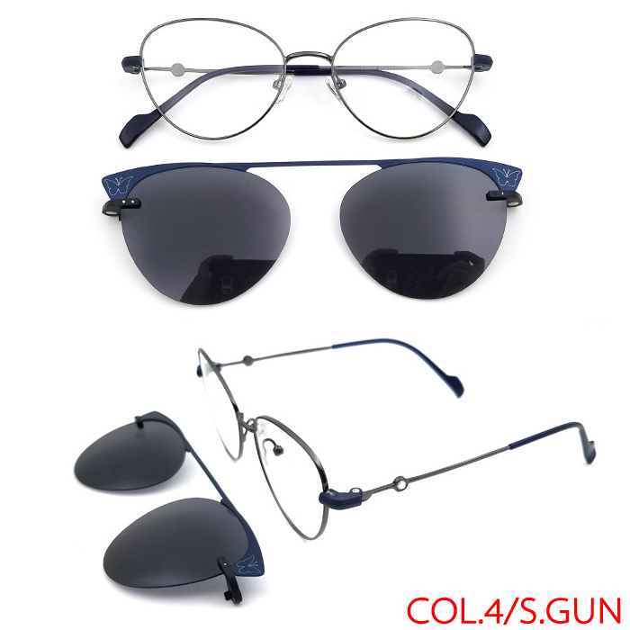 Imax Metal Eye Glasses Magnetic Cover 3d Unisex Stainless Clip on Eyewear Polarized Reading Print