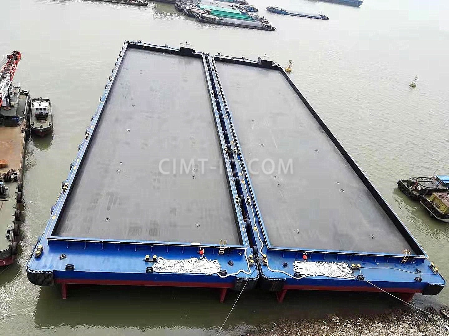 2000dwT small 250' Deck barge/steel deck barge/steel bottom deck cargo barge for sale