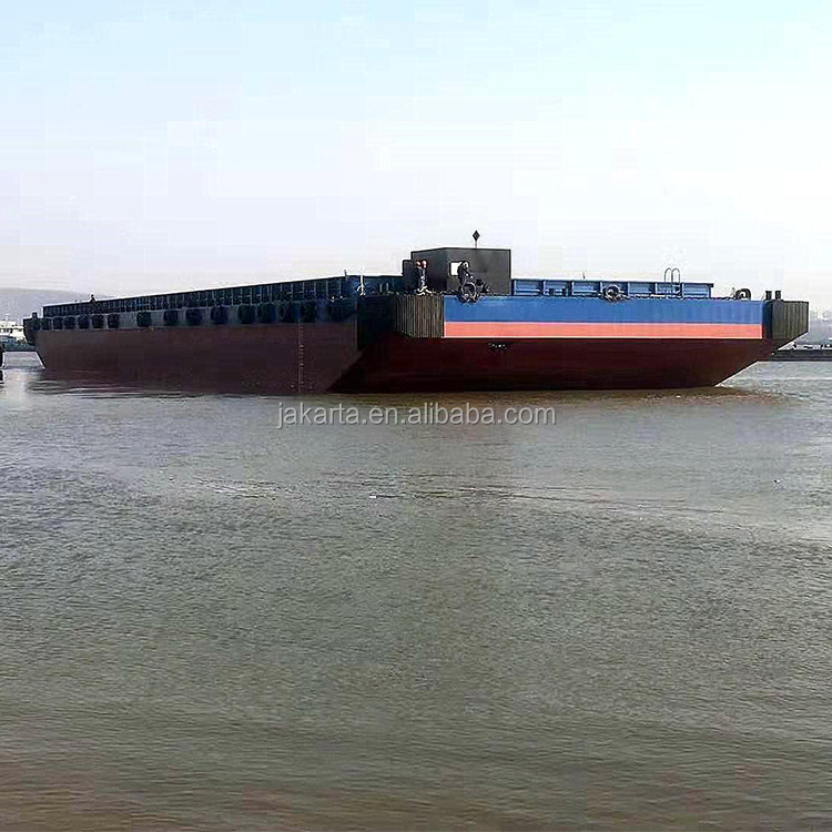 2000dwT small 250' Deck barge/steel deck barge/steel bottom deck cargo barge for sale