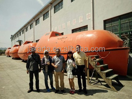 Widely used high speed fiberglass enclosed open Safety 5m 25 Persons Rescue boat lifeboat