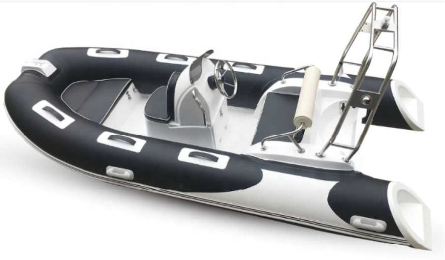 Customize different colors  aluminum PVC hypalon orca rubber dinghy inflatable boat 780 engine rib boat