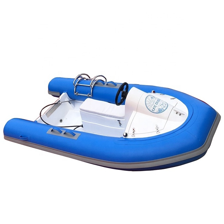 Customize different colors  aluminum PVC hypalon orca rubber dinghy inflatable boat 780 engine rib boat