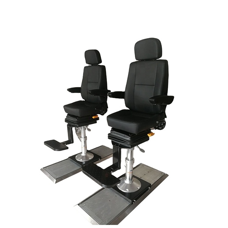 001 pneumatic lifting luxury ship driver chair fixed adjustable pontoon marine boat pilot captain seat