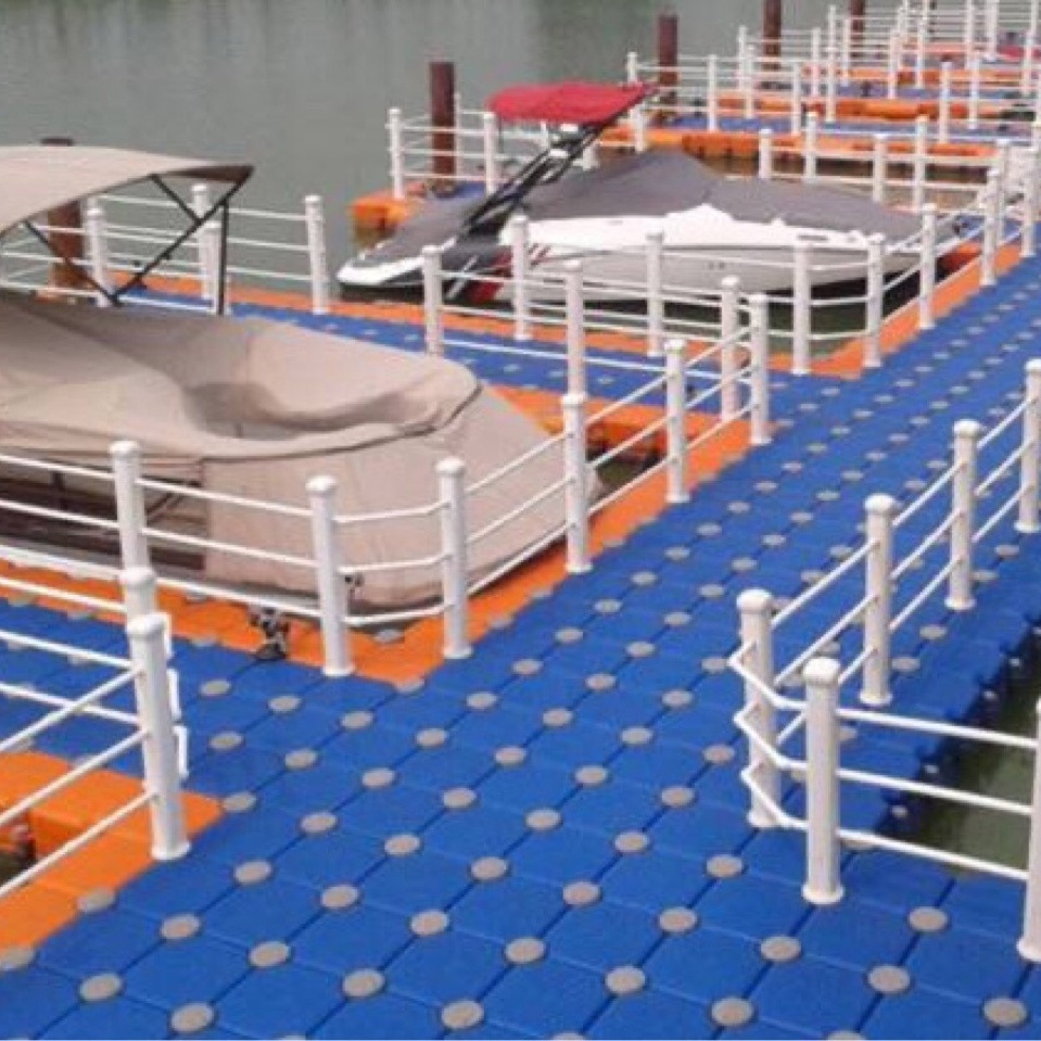 Marine modular float system hdpe plastic pontoon customized water floating jet dock