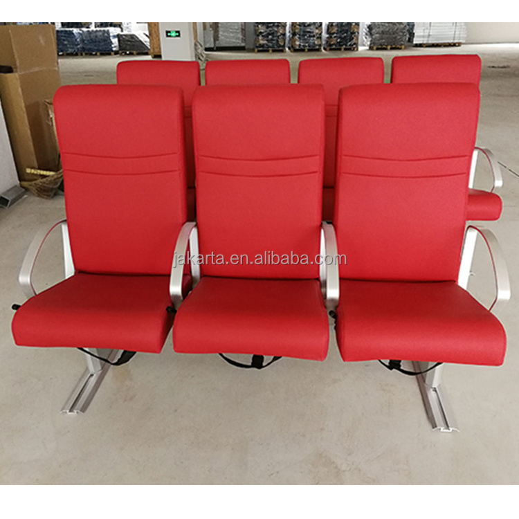 2022 New Design Adjustable Fixed Leather PU Fabric seat Professional Marine ferry ship boat luxury Aluminum Passenger Seat