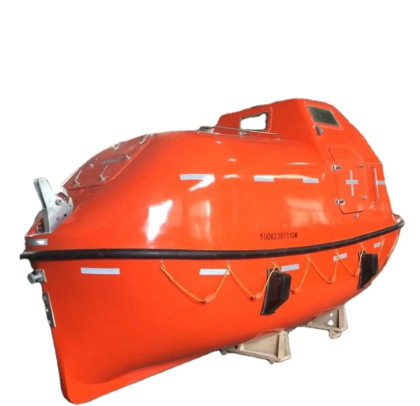 Widely used high speed fiberglass enclosed open Safety 5m 25 Persons Rescue boat lifeboat