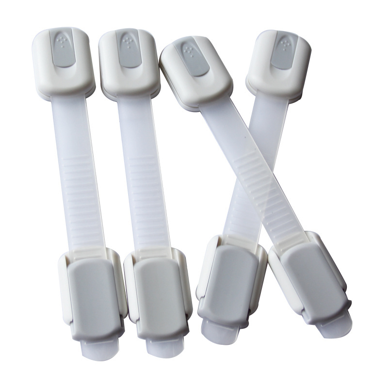 Wholesale Child Safety Strap Locks for Fridge Cabinets Drawers Dishwasher Toilet 3M Adhesive