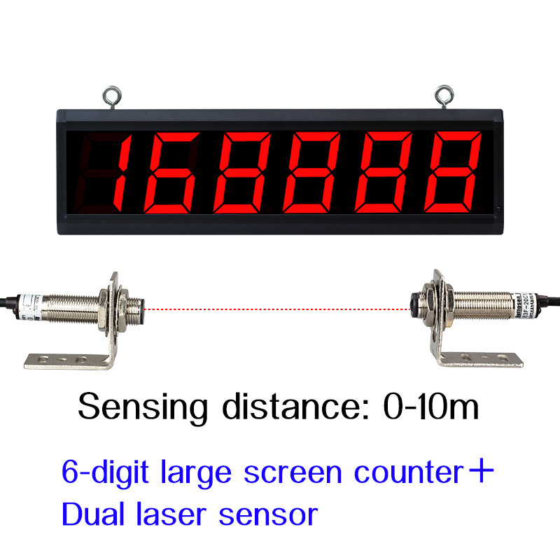 4-digit large screen counter Laser beam probe Digital Counting Machine Textile Counter