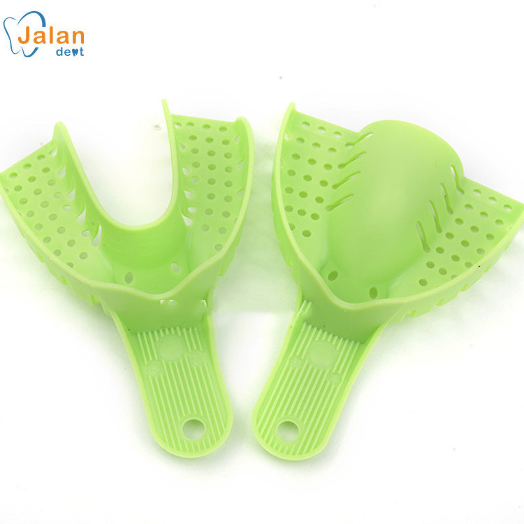 Good Price Dental Disposable Product  Plastic Impression Tray Green Color