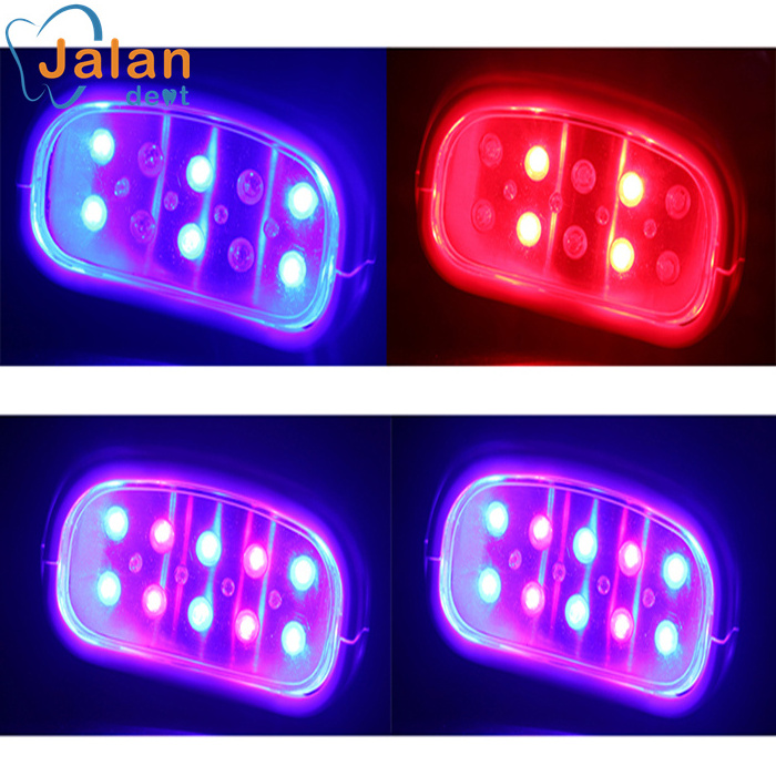 3 Color Blue/Red/Purple Light 14 Led Dental Teeth Whitening Bleaching Machine