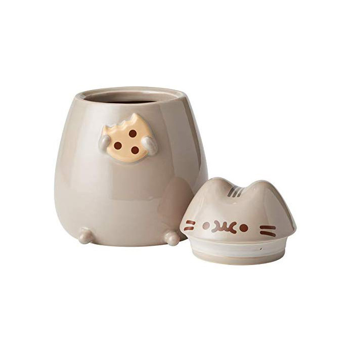 Christmas Decorative Mini Cute Cartoon Animal Design Ceramic Cookie Jar