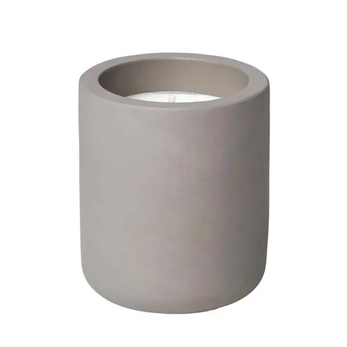 Wholesale Nordic Custom Logo Matte Concrete Empty Candle Jars with Cement Lid