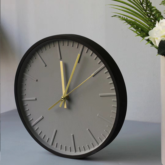 High Quality Modern Cement Wall Clock Indoor Clock Home Decor Concrete Clock For Wall