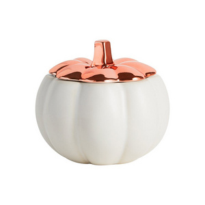 Pumpkin Shape Ceramic Candle Jar