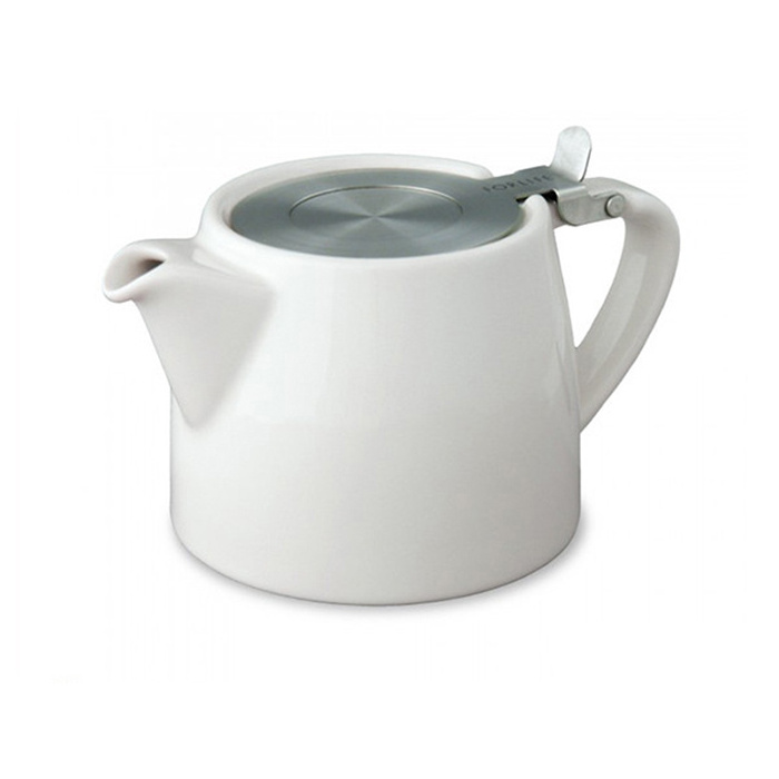 Cheap White Handmade Ceramic Teapot with Infuser