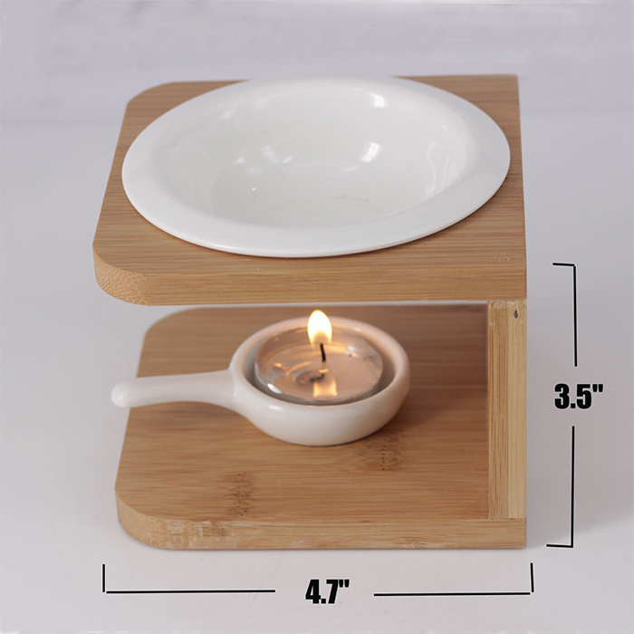 Modern Mini Custom Wax Warmer Aroma Ceramic Tea Light Essential Oil Burner