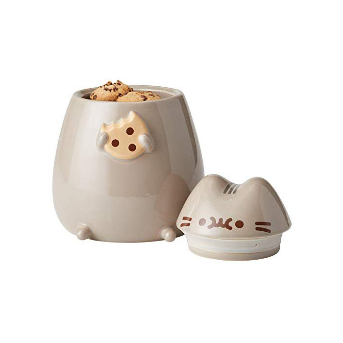 Christmas Decorative Mini Cute Cartoon Animal Design Ceramic Cookie Jar