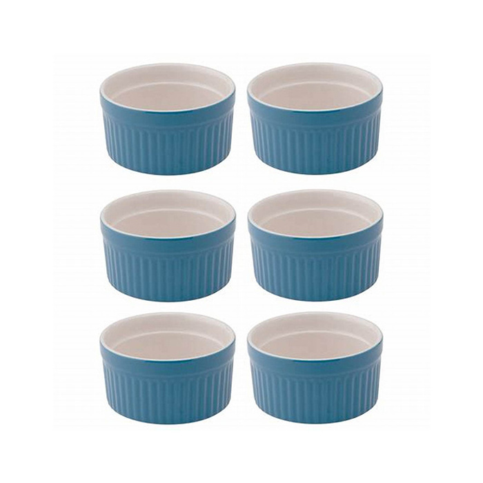 Cheap Set of 6pcs Ceramic Creme Brulee Ramekins