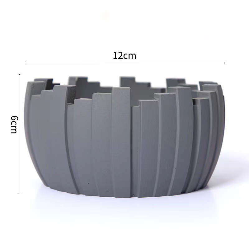 Modern Home Decoration European Nordic Style Concrete Candle Bowl for Candle Making