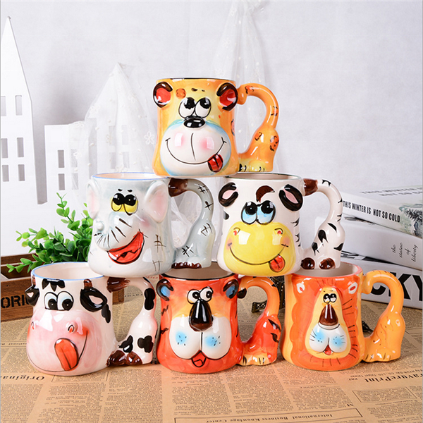 Promotional Cute Animal Designs Coffee Mug/Customized 11oz Ceramic Mug With Logo 45016