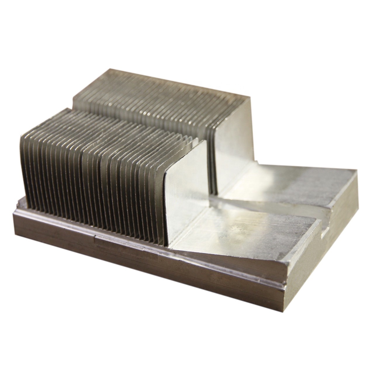 Aluminum Skived Fin  Extrusion Heat Sink with CNC