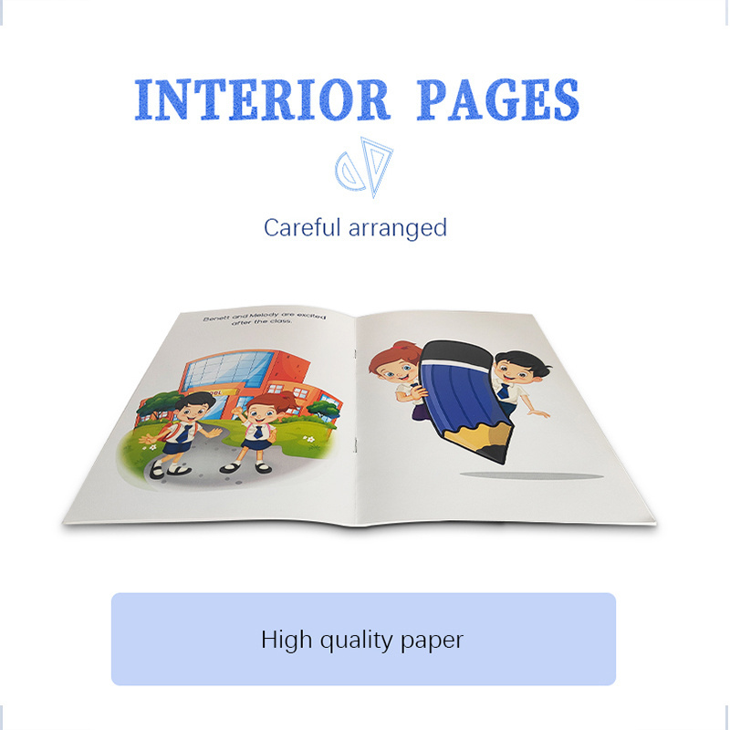 Customized Novels Story Comics Cartoons Book Printing Custom Children Learning Education Kids Hardcover Book Printing Books