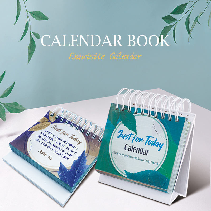 Calendar printing services Custom 365 day daily Motivational Inspirational Desk Calendar spiral binding Office Calendar