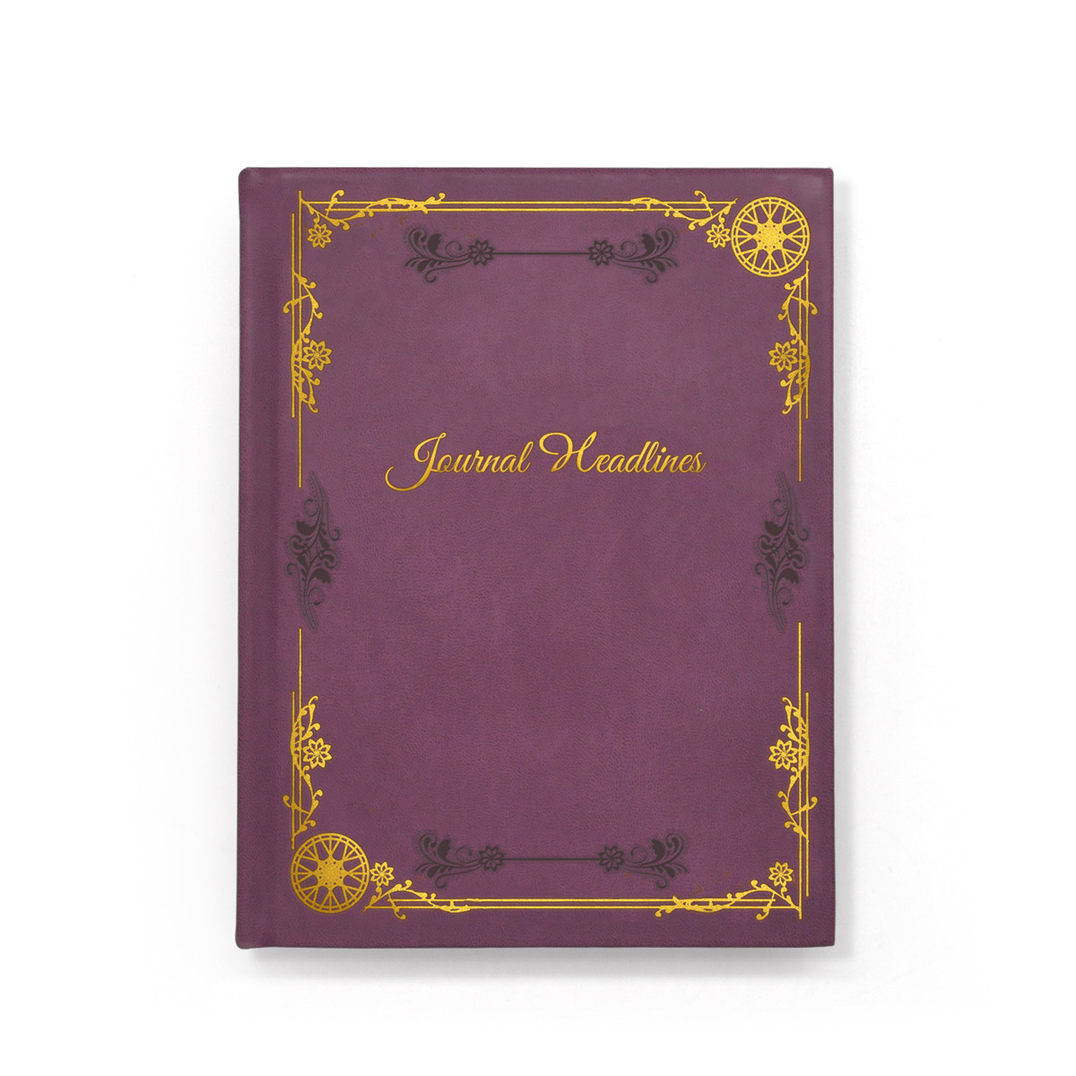 Free sample book printing custom golden logo cover PU diary Sewing Binding journal leather notebook