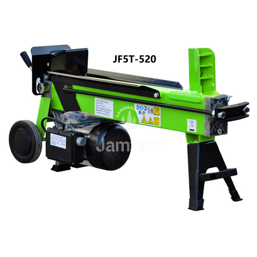 JAMFAM 5ton 520mm Spaccalegna Factory Hydraulic Electric Wood Kinetic Log Splitter Used Log Splitter For Sale