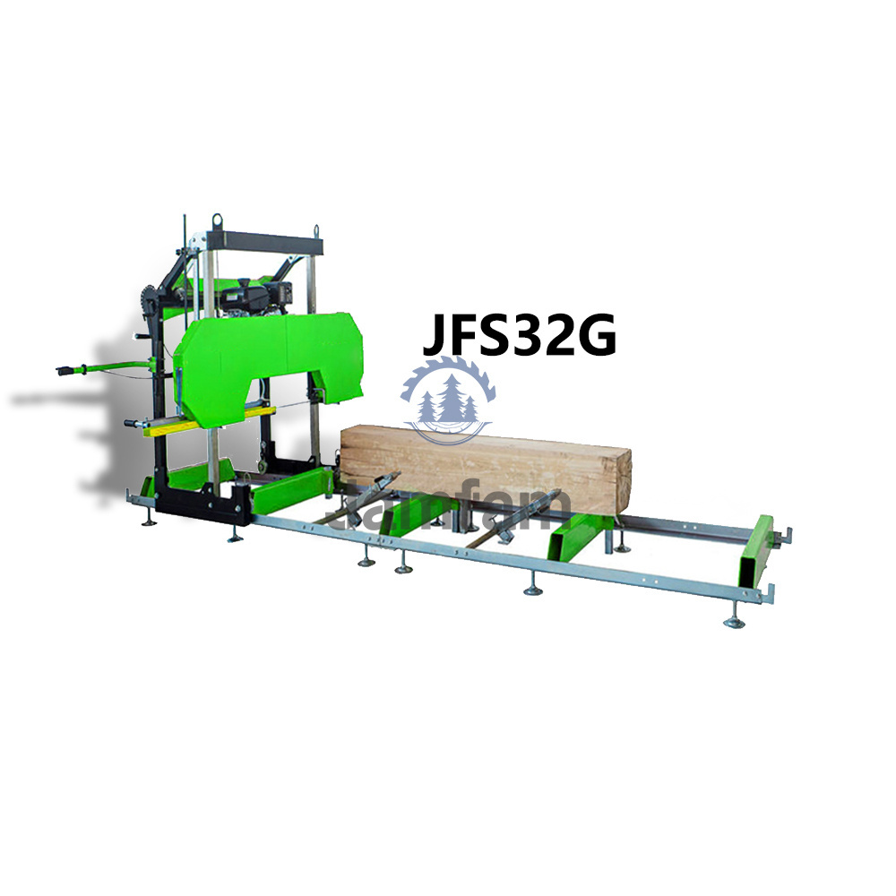 Jamfam 2023 Hot Sale gas/electric portable sawmill Machine Portable Circular Swing Blade Sawmill