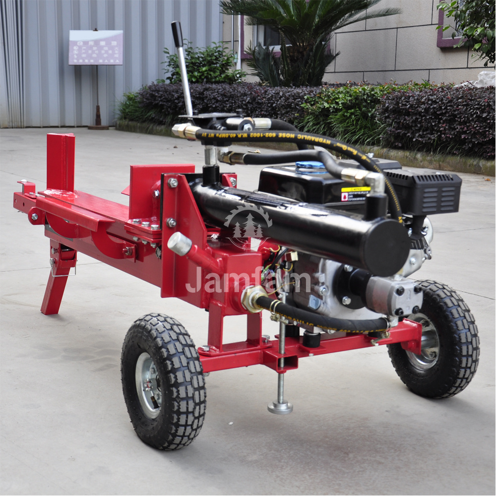 12T Gasoline Machine Kinetic 12 Ton Fire Processor Electric Valve Petrol Hydraulic Wood Pneumatic Log Splitter