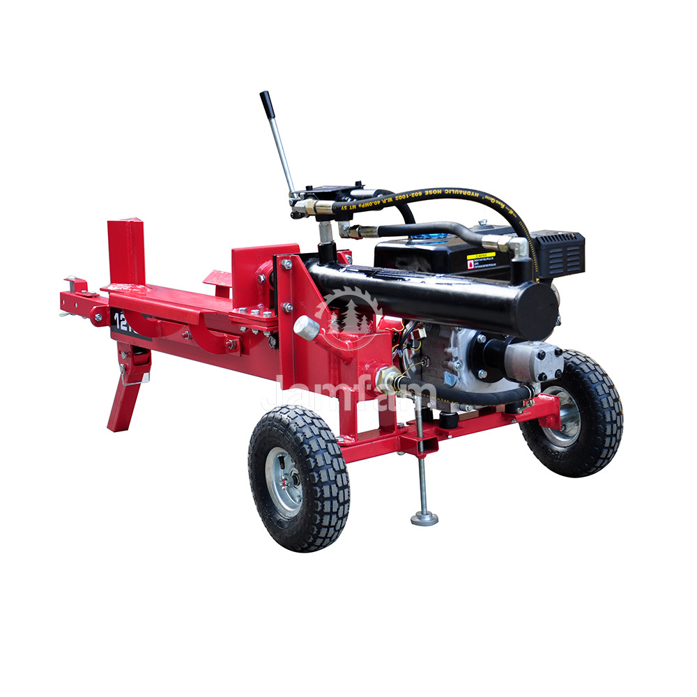 12T Gasoline Machine Kinetic 12 Ton Fire Processor Electric Valve Petrol Hydraulic Wood Pneumatic Log Splitter