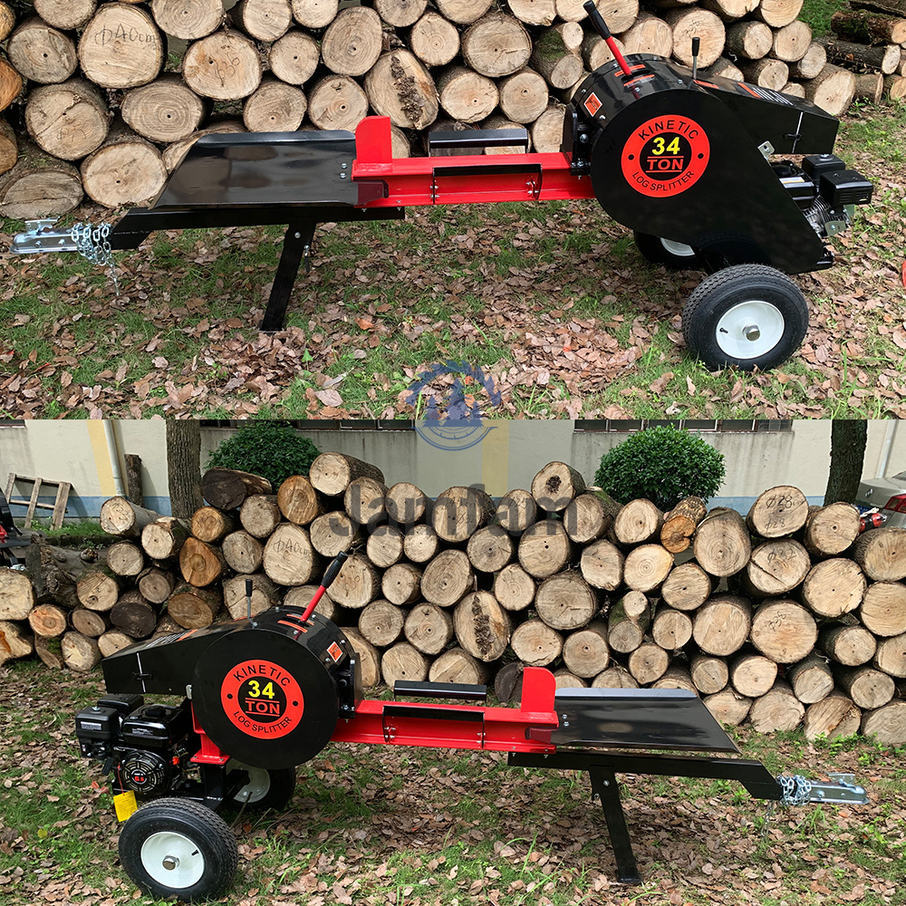 Jamfam Log Wedge Splitter 34 ton Kinetic Electric Log Splitter Flowtron Wood General Manual Electrical Firewood Processor