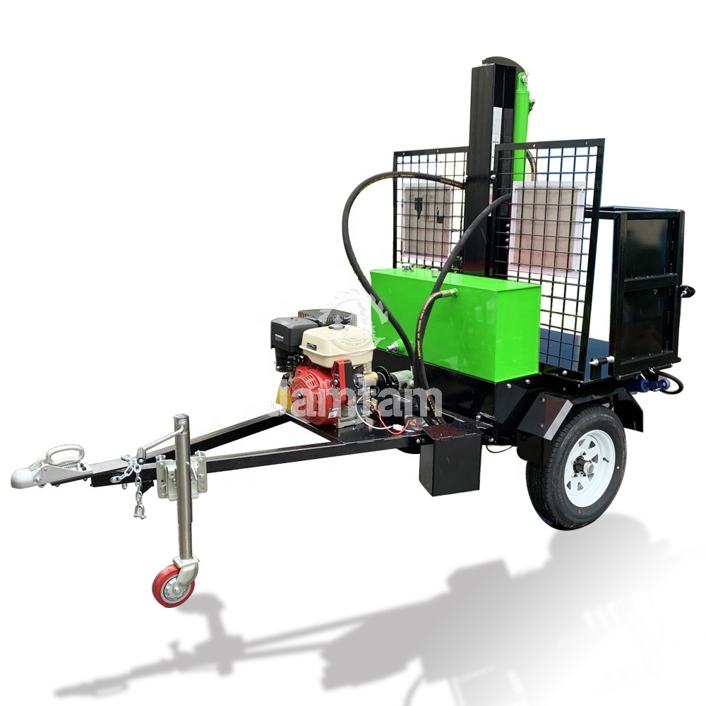 Automatic Hydraulic Cuts Wood Two Stage Pump Gasoline Valve table Logsplitter Vertical Log Splitter