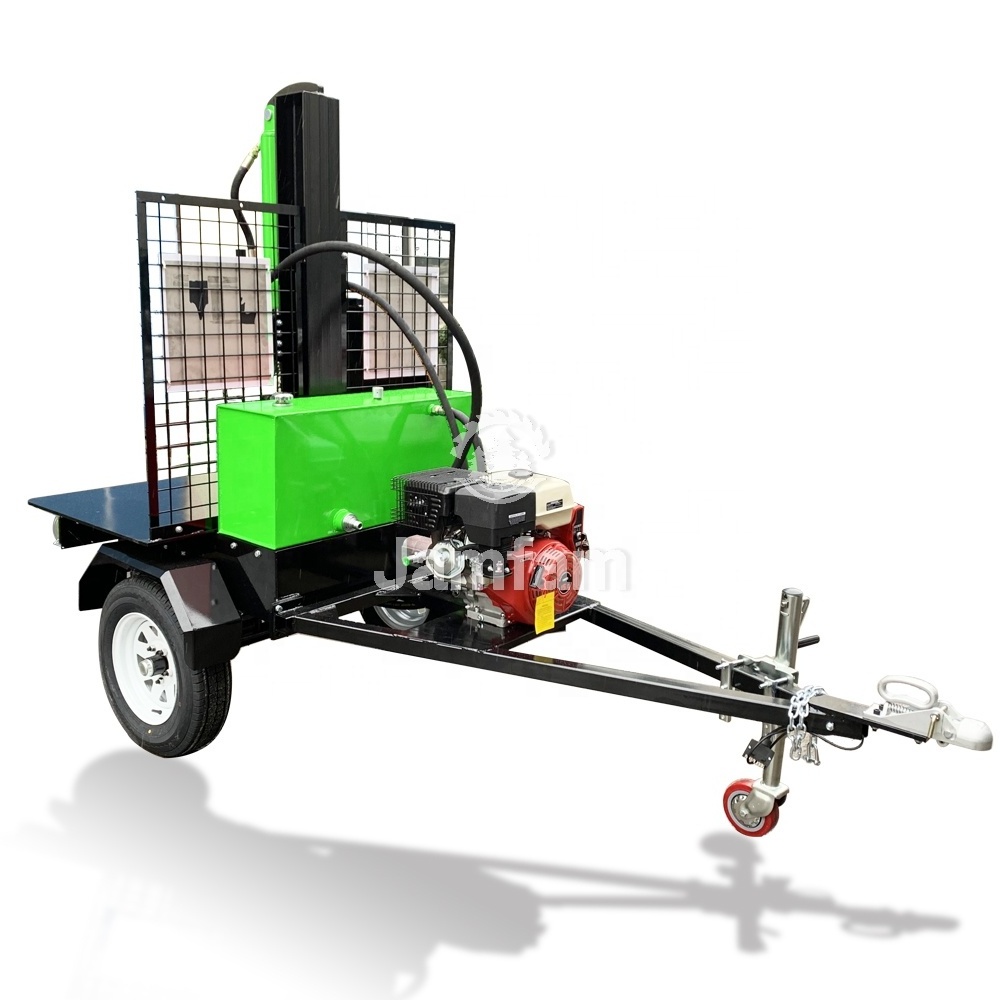 Automatic Hydraulic Cuts Wood Two Stage Pump Gasoline Valve table Logsplitter Vertical Log Splitter